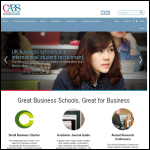 Screen shot of the Association of Business Schools website.