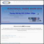 Screen shot of the Association of Electrical Contractors (Ireland) website.