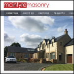 Screen shot of the Mcintyre Masonry Ltd website.