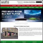 Screen shot of the Falkirk Sony Centre website.