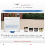 Screen shot of the Base Driveways website.
