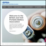 Screen shot of the British and Irish Portable Battery Association website.