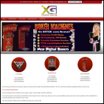 Screen shot of the X-clusive gaming website.