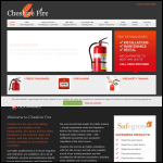 Screen shot of the Cheshire Fire website.