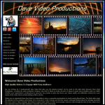 Screen shot of the Dave Video Productions website.