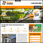 Screen shot of the Gutters London website.
