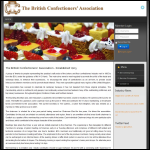 Screen shot of the The British Confectioners' Association website.