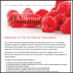 Screen shot of the UK Flavour Association website.