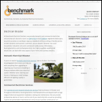 Screen shot of the Benchmark Electrical Solutions website.