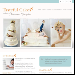 Screen shot of the Tasteful Cakes website.
