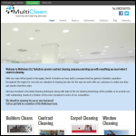 Screen shot of the Multi Clean Ltd website.
