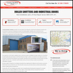 Screen shot of the County Shutters and Doors Ltd website.