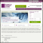 Screen shot of the Cosmetic Surgery Claims website.