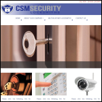 Screen shot of the CSM Security Locksmiths website.