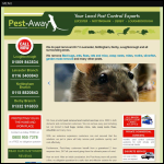 Screen shot of the Pest-Away Total Care Solutions Ltd website.