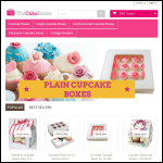Screen shot of the Thecakeboxes website.