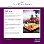 Screen shot of the The Food Connoisseurs website.