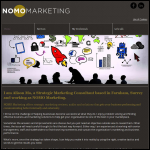 Screen shot of the NOMO Marketing website.