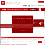 Screen shot of the Agents R Us website.