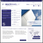 Screen shot of the Multipanel UK Ltd website.