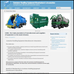 Screen shot of the Container Handling Equipment Manufacturers' Association website.