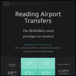 Screen shot of the Reading Airport Transfers website.