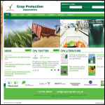 Screen shot of the Crop Protection Association UK Ltd website.