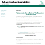 Screen shot of the Education Law Association website.