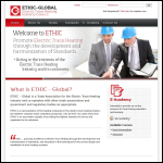 Screen shot of the Electric Trace Heating Industry Council website.