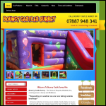 Screen shot of the Bouncy Castles Surrey website.