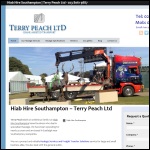 Screen shot of the Terry Peach Ltd website.