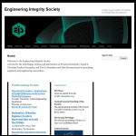 Screen shot of the Engineering Integrity Society website.