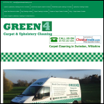 Screen shot of the Green 4 Carpet Cleaning And Upholstery website.