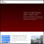 Screen shot of the Total Care Building Contractors Ltd website.