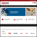 Screen shot of the Alpha-Cut Products Ltd website.