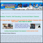 Screen shot of the Steam Clean Systems website.