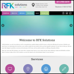 Screen shot of the RFK Solutions Ltd website.