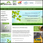 Screen shot of the AFS Biomass Ltd website.