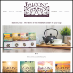 Screen shot of the Balcony Tea website.