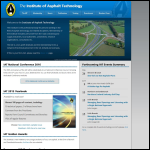 Screen shot of the Institute of Asphalt Technology website.