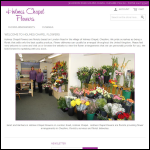Screen shot of the Holmes Chapel Flowers website.