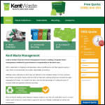 Screen shot of the Kent Waste website.