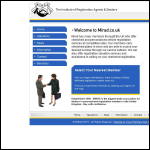 Screen shot of the Institute of Registration Agents & Dealers website.