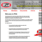 Screen shot of the Intumescent Fire Seals Association website.