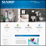 Screen shot of the Siamp Ltd website.