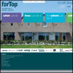 Screen shot of the ForTop Automation & Energy Control UK Ltd website.