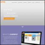 Screen shot of the Earwig Academic Reporting Ltd website.