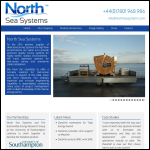 Screen shot of the North Sea Systems website.