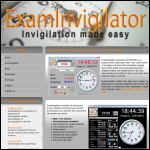 Screen shot of the ExamInvigilator website.