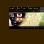 Screen shot of the London Rice Brokers' Association website.